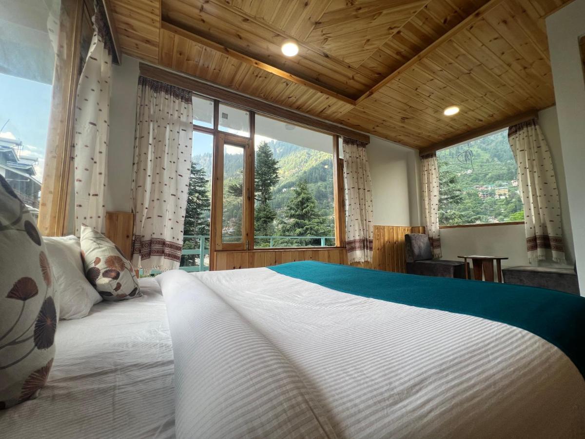 Hotel Mountain Majesty! Top-Rated Luxury Stay Amid Snowcapped Mountains With Balcony And Riverside Calm Manali  Ngoại thất bức ảnh
